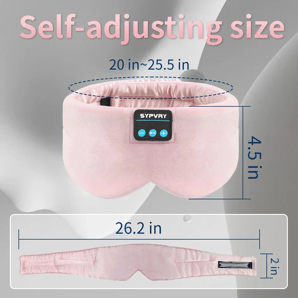 Sleeping Headphones Bluetooth Eye Mask for Women Men, GlowCart
