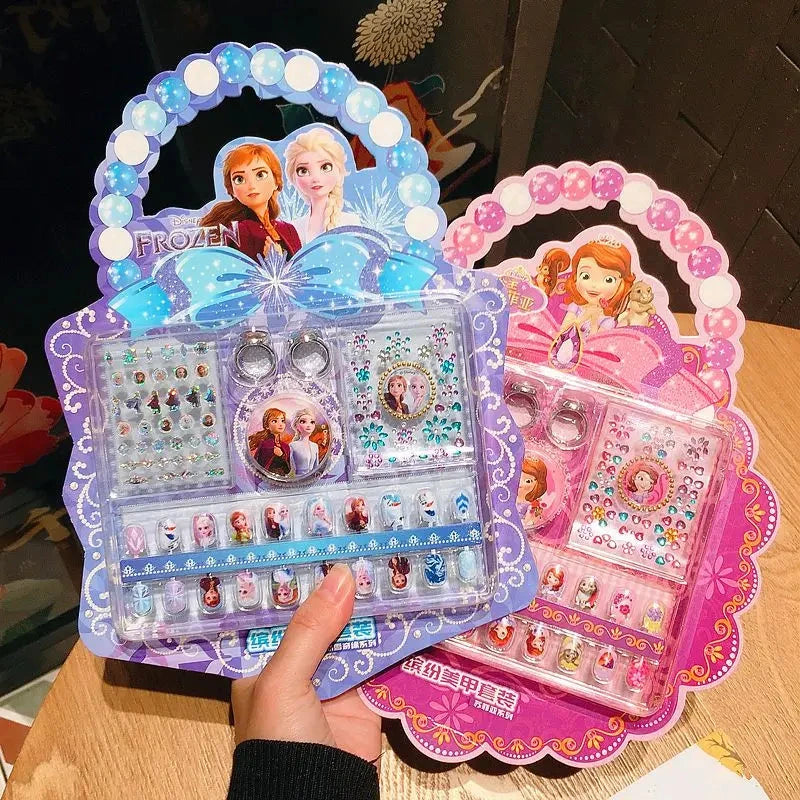 Disney Children's Nail Sticker Set Elsa Princess Dress Up GlowCart
