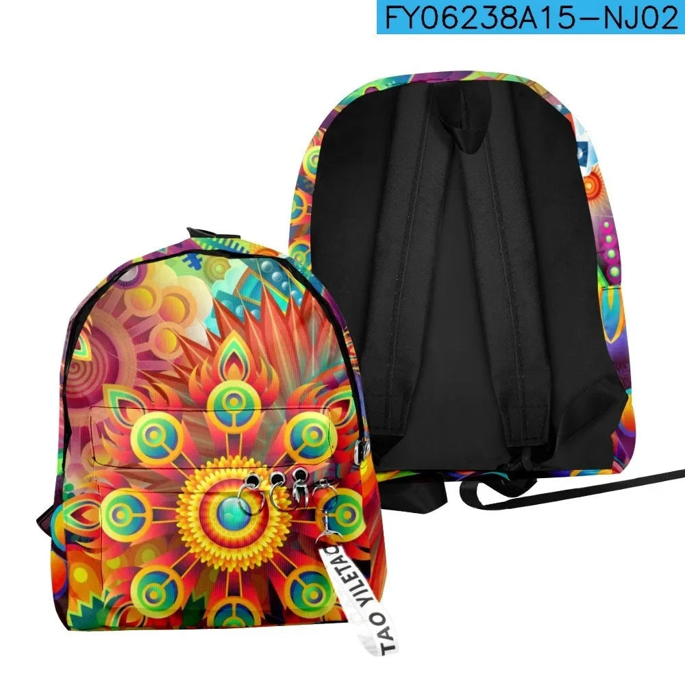 Popular Youthful Anime abstraction School Bags Notebook GlowCart