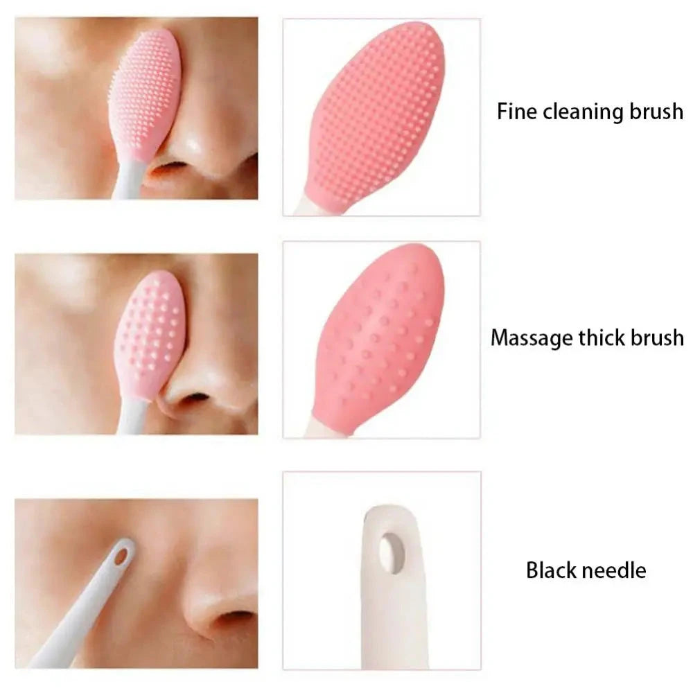 1PC/4PCS  Beauty Skin Care Wash Face Silicone Brush GlowCart