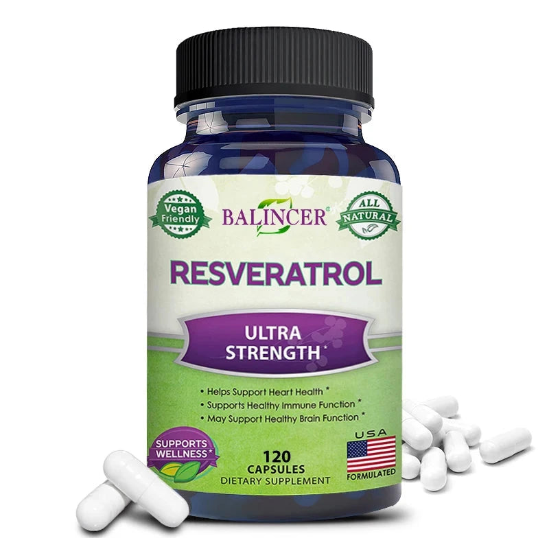 Balincer Resveratrol Capsules Support Cardiovascular Health, GlowCart