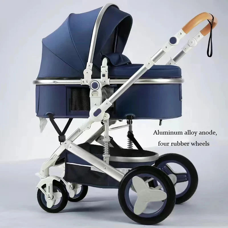 Newborn 2 In 1 Baby Stroller,Luxury high landscape baby carriage,Folding pram,travel Pushchair,baby trolley car,baby strollers GlowCart