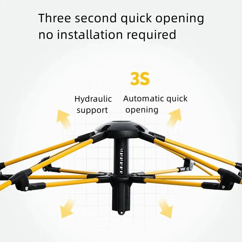 Portable Outdoor Camping Tent, 2-3 People tent, with GlowCart