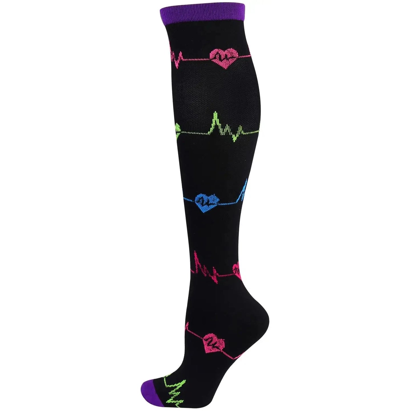 Men Women Compression Socks Varicose Veins Socks 20-30 Mmhg Outdoor Sports Cycling Travel Flight Nurse Running Leg Support Socks GlowCart