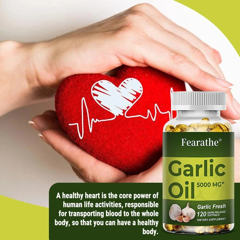 Premium Garlic Fresh 5000mg, Garlic Oil Dietary Supplement GlowCart