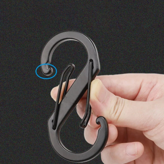 6PCS Tactical Carabiner S -Type Anti-Theft Aluminium Alloy GlowCart