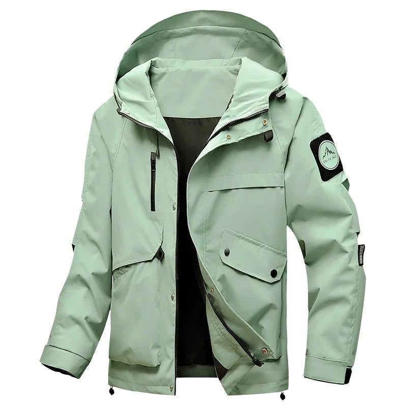 Men's Lightweight Waterproof Rain Jacket Autumn Shell Hooded GlowCart