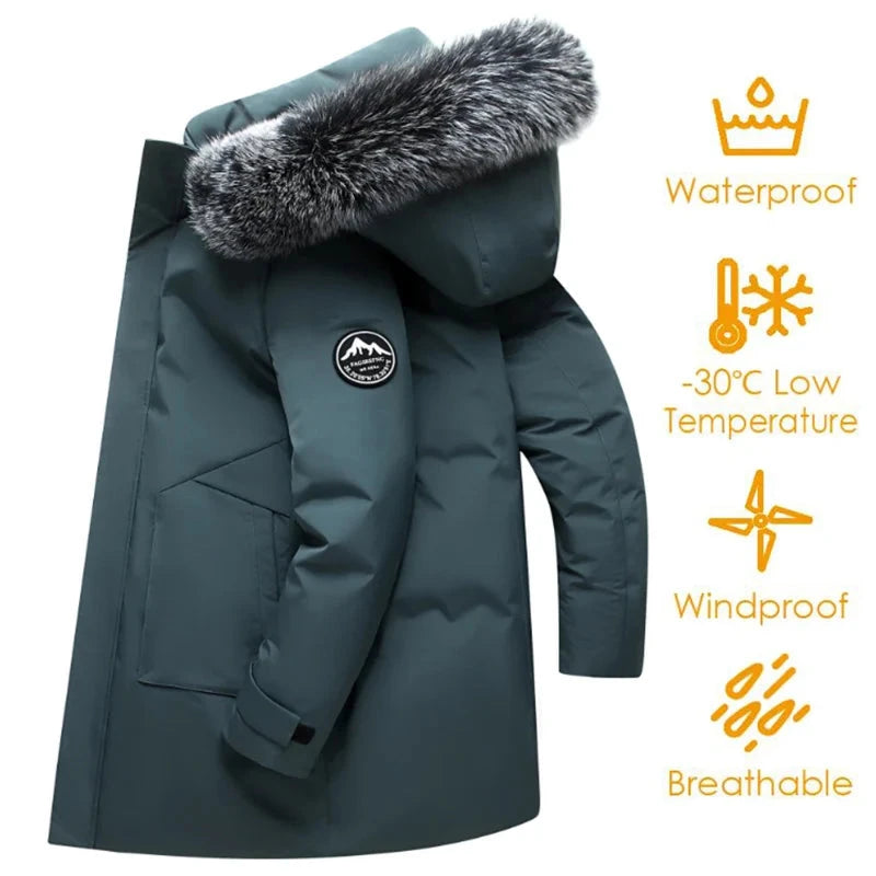 Autumn Winter Men Windproof Down Jacket Coats Mens Warm GlowCart
