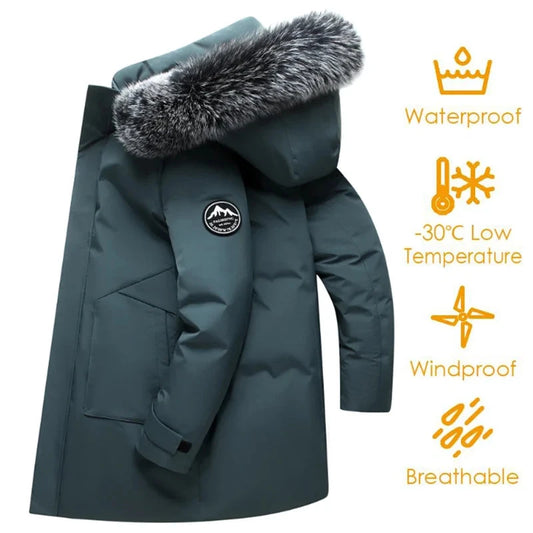 Autumn Winter Men Windproof Down Jacket Coats Mens Warm GlowCart