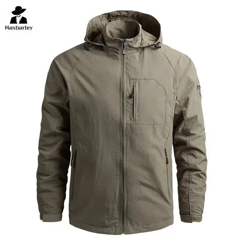 Spring Men Waterproof Jacket Plus Size Windbreaker Rain Coat GlowCart