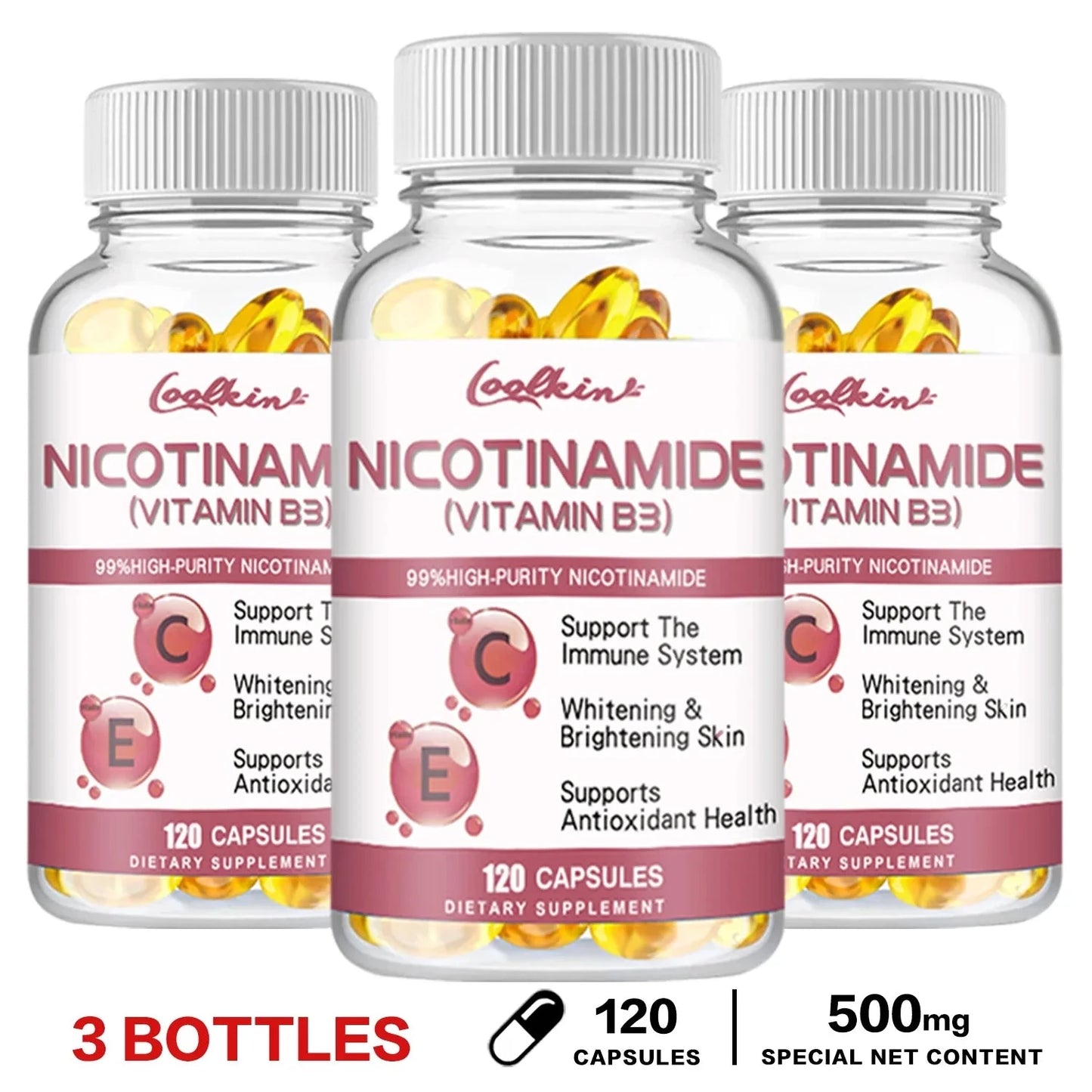Niacinamide Whitening Capsules - Supports Skin Cell Health GlowCart