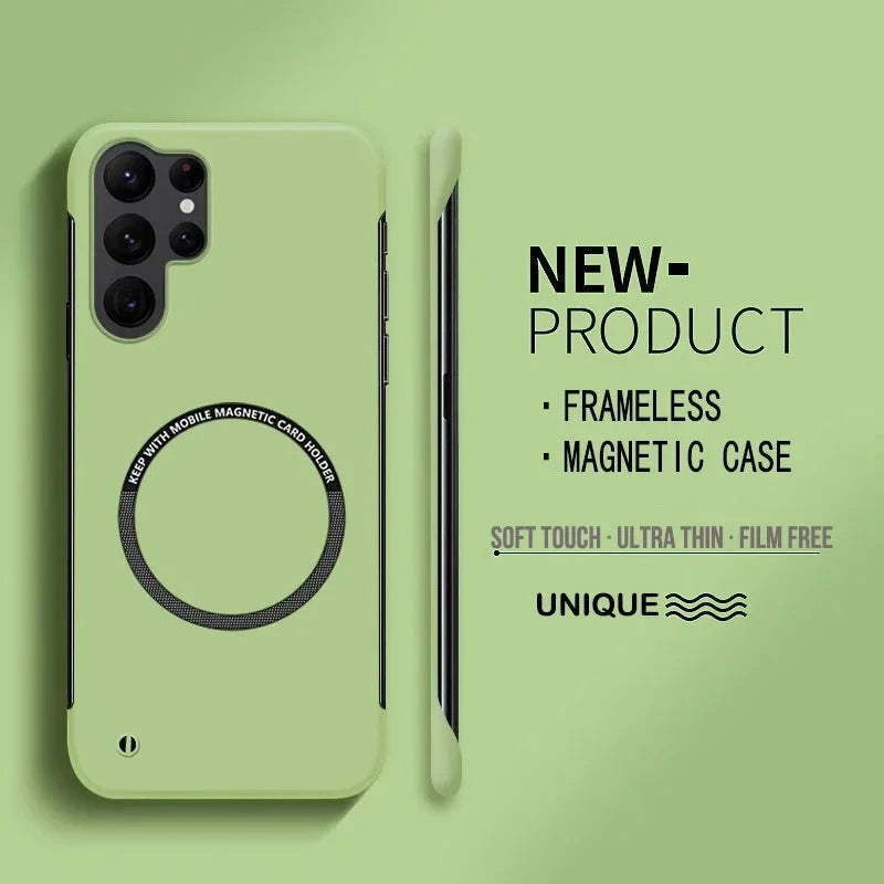 Ultra Thin Hard PC Magnetic Frameless Phone Case For Magsafe GlowCart