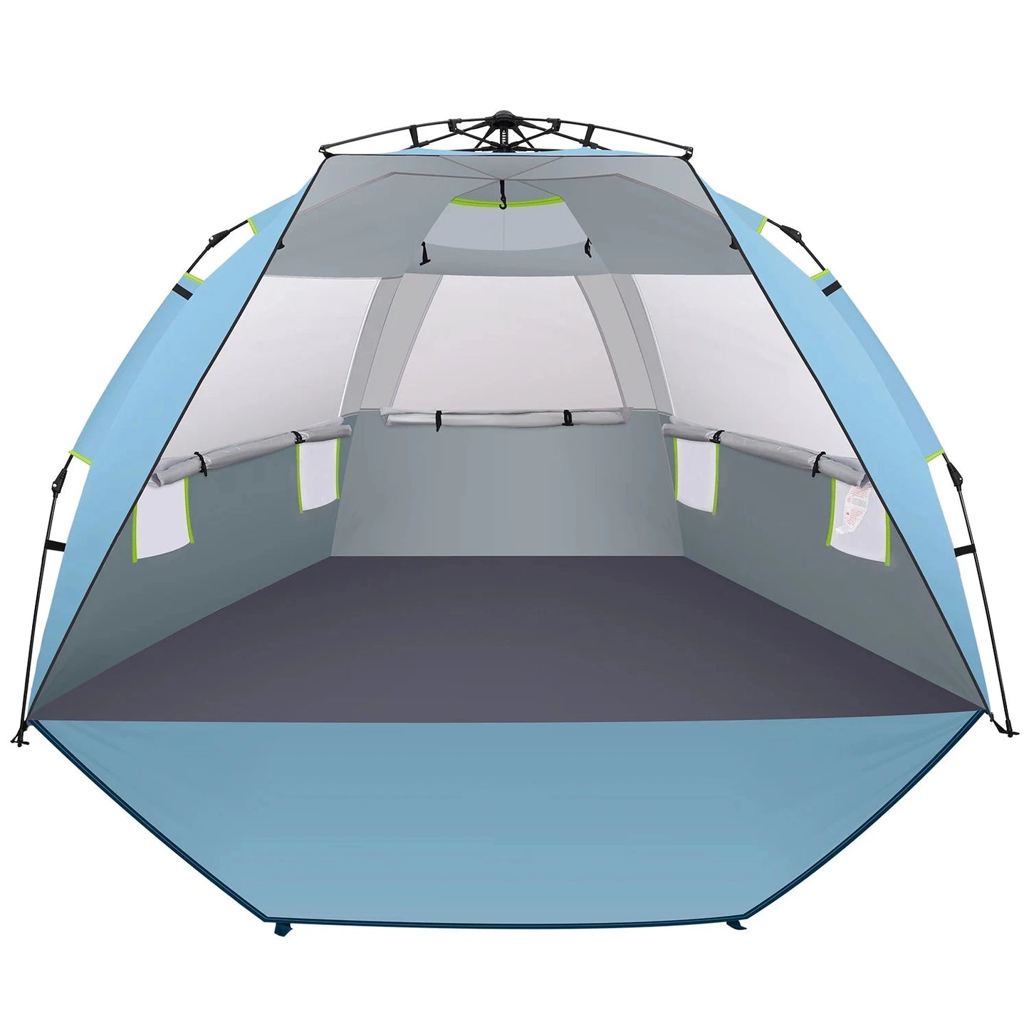 Beach Tent Sun Shelter Pop up Beach Tent Canopy for 4/5/6 GlowCart