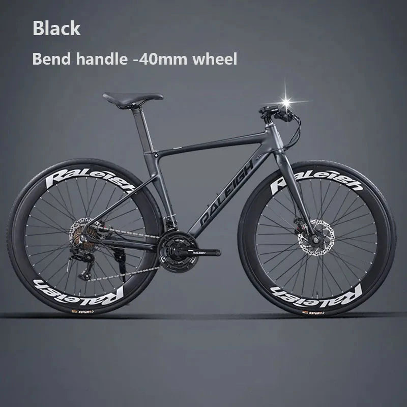 Aluminum Alloy Gravel Road Bicycle ,16/18/24/27 speed Racing Bike with 40/60mm wheel,Gravel Bike For Man Women Adult Student GlowCart