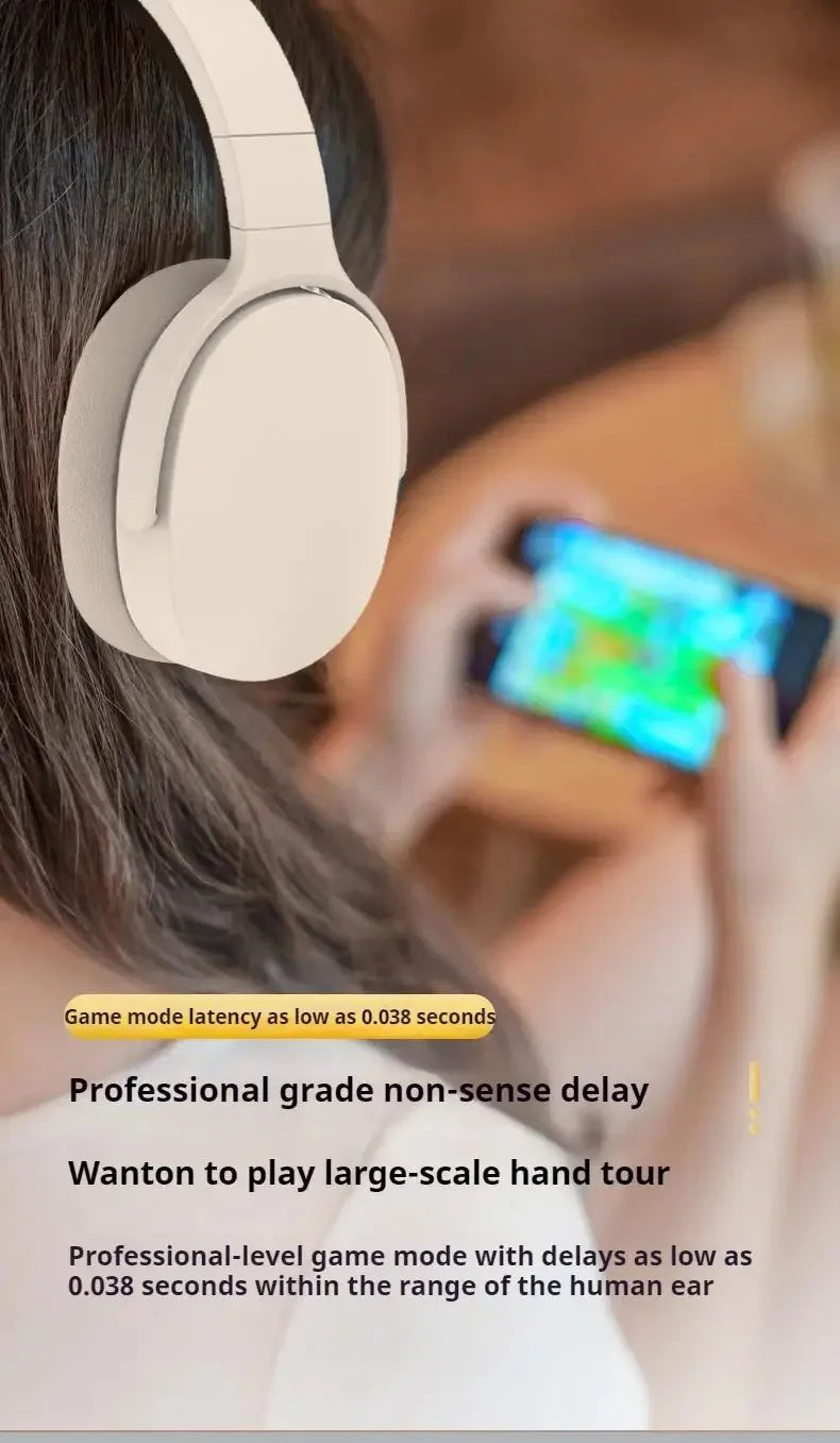 Original P2961 Bluetooth 5.3 Headphone Gaming Wireless Foldable Headset HiFi Powerful Bass Earphones Built-in Mic GlowCart