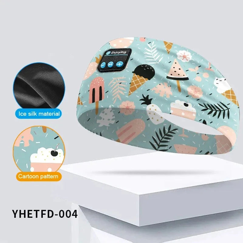 Kids Cartoon Bluetooth Headphones Headband Wireless Sports GlowCart