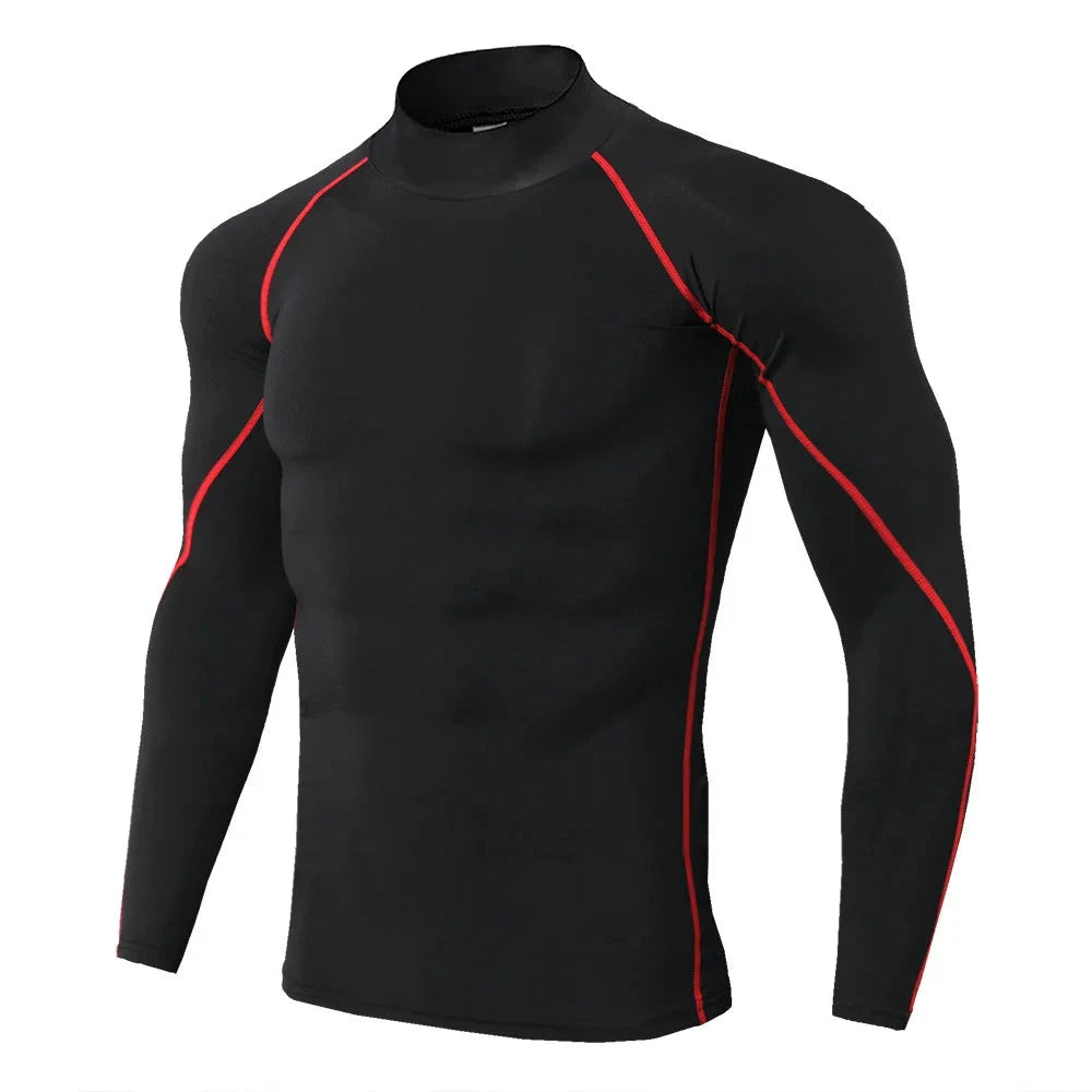 Men Sport T-shirt Quick Dry Bodybuilding Running Shirt Long GlowCart