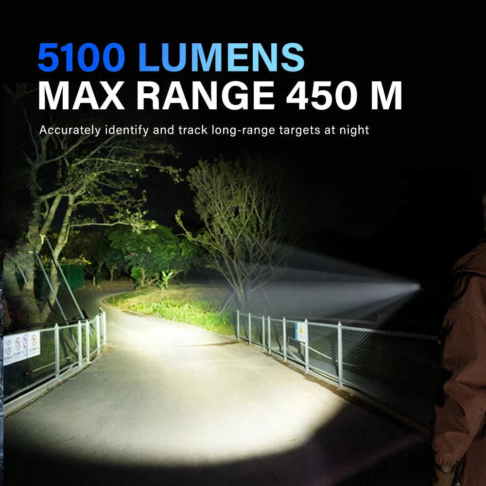 TOWILD BK20 Tactical Flashlight Rechargeable 5100lm Ultra GlowCart