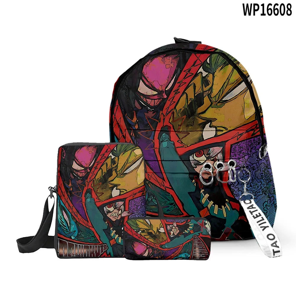 Cartoon Popular Gachiakuta 3D Print 3pcs/Set pupil School GlowCart