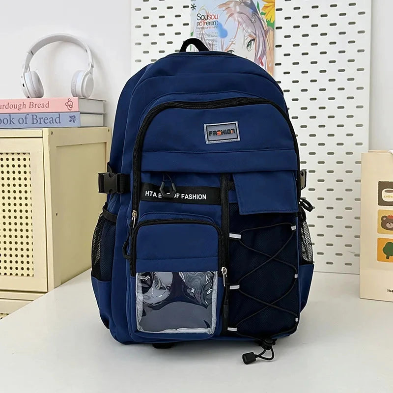 Japanese Style School Backpack Small Doll Bag Large Capacity for Middle&High School Student Men And Women Youth Casual GlowCart