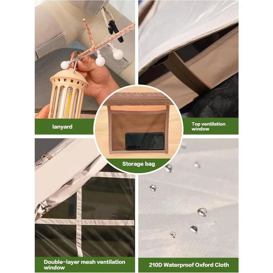 Inflatable Camping Tent 2 4 6 8 Person Glamping Inflatable GlowCart