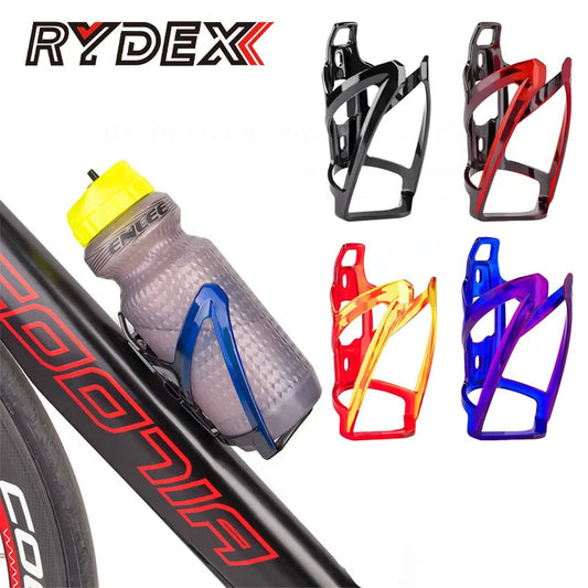 RYDEX Bicycle water bottle holder plastic Bicycle water bottle cage gradient Mountain Road bicycle drink holder with Screws GlowCart