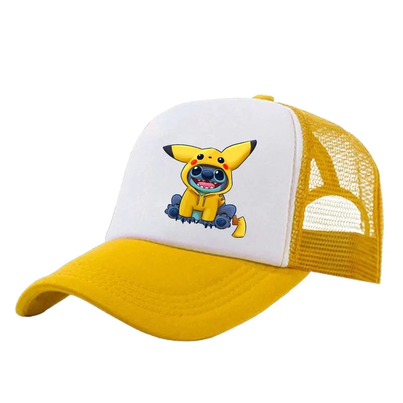 Stitch Baseball Cap For Boys And Girl, Adjustable Protection GlowCart