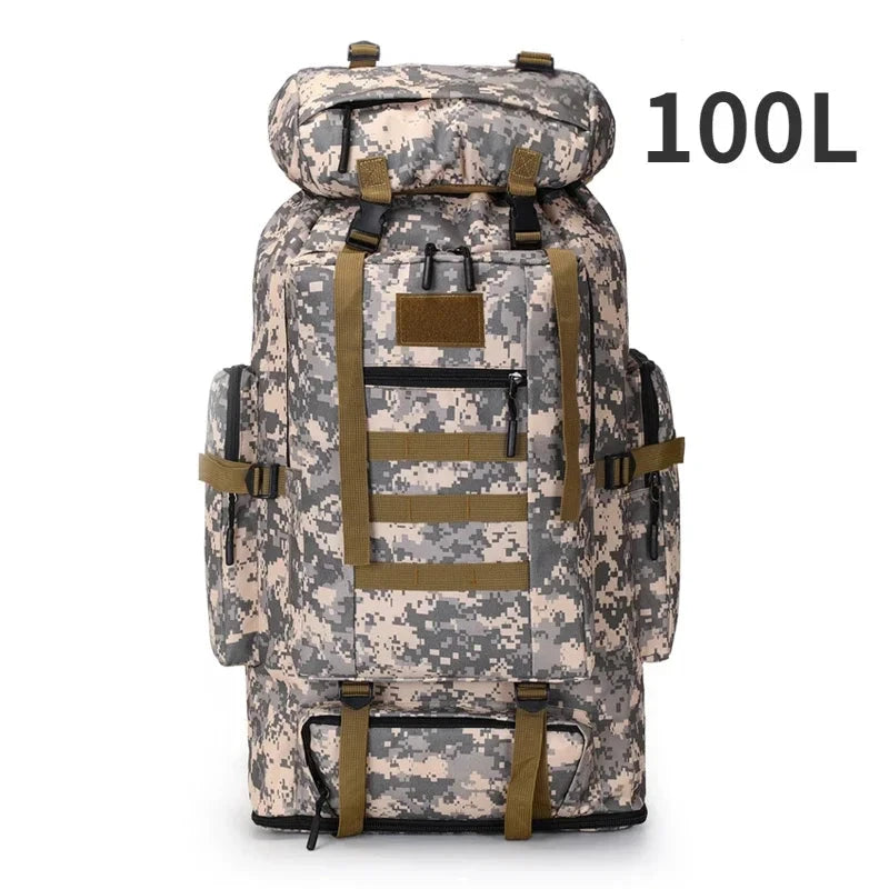 80L/100L  Mountaineering Bag Climb Bag Tactical Backpacks GlowCart