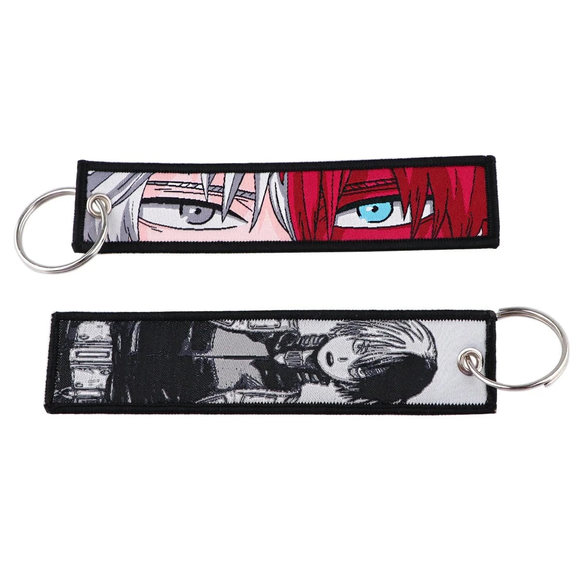Classic Anime Cool Embroidery Key Fobs Key Tag Motorcycles GlowCart