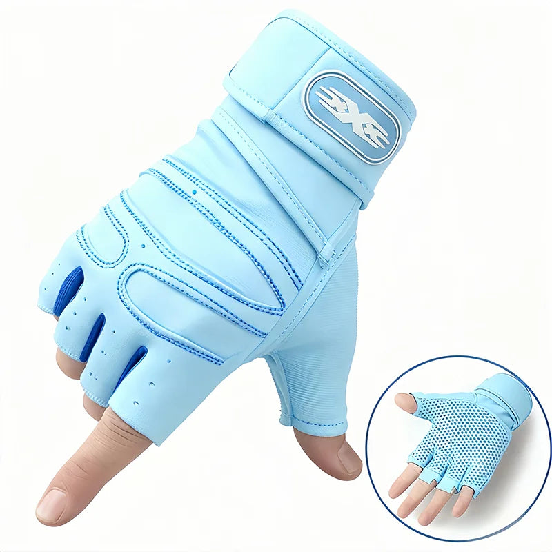 Mountain Road Sports Protective Gloves Half-Finger Breathable Anti-Slip Cycling Fitness Weight Training GlowCart