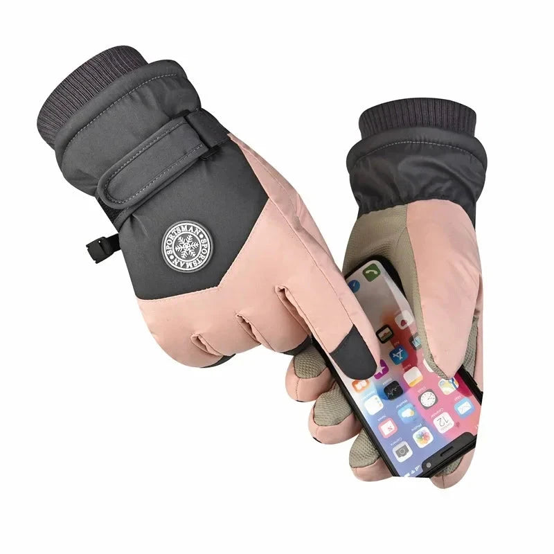 Cold Proof Winter Ski Gloves Outdoor Padded Warm Electric GlowCart