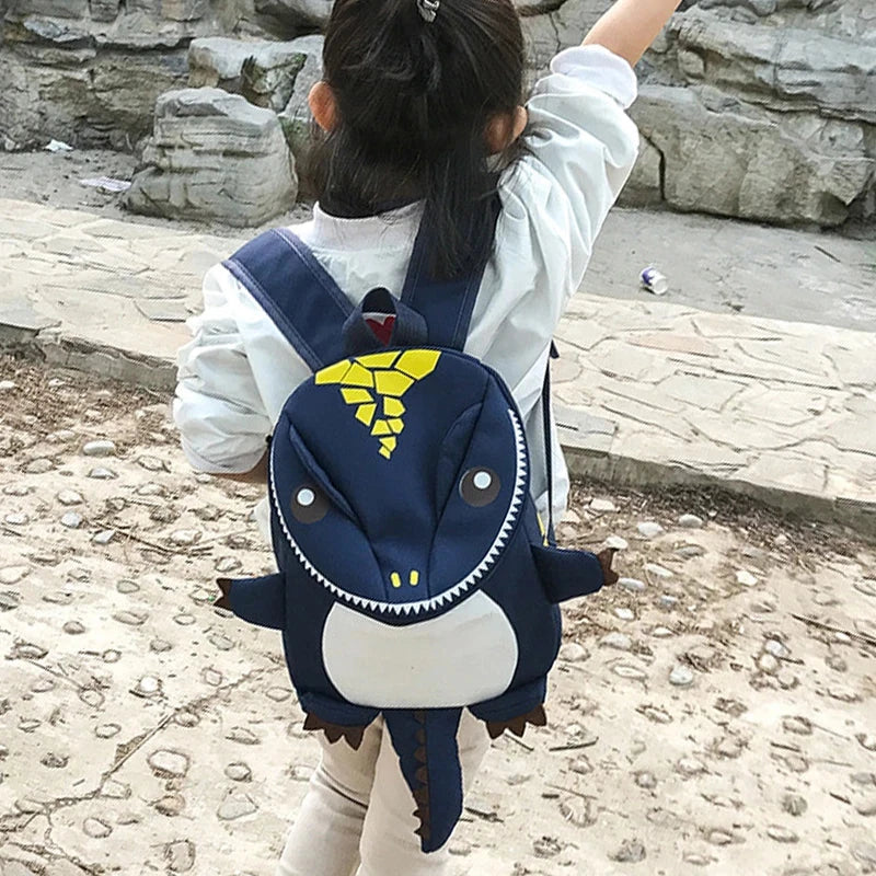 New Cartoon Dinosaur Baby School Bag Girl Kindergarten Oxford Cloth SchoolBag Boy Waterproof Child Animal Backpack Travel Bag GlowCart