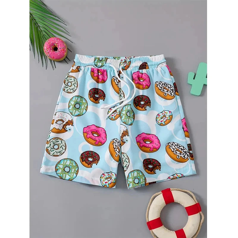 Harajuku Casual Shorts Men Women Ice Cream Sports Gym Shorts GlowCart