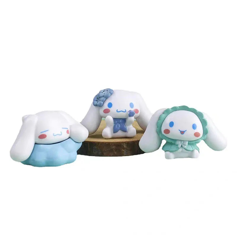 5pcs 3-4cm Action Figures Cinnamoroll Kuromi Melody Cartoon