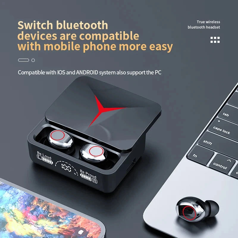 Original TWS M90 Wireless Headphones Gaming Earphone GlowCart