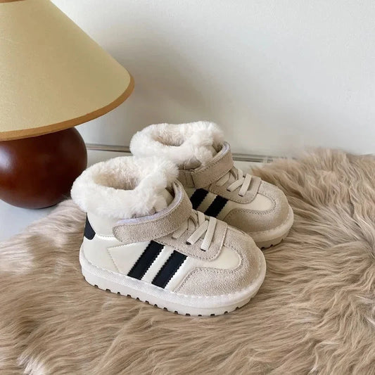 아동부츠 Baby Walking ShoesChild Snow Boots Winter Boots Boy Fur Integrated Cotton Shoes Non Slip Girl Ankle Boot Padded Boots 유아부츠 GlowCart