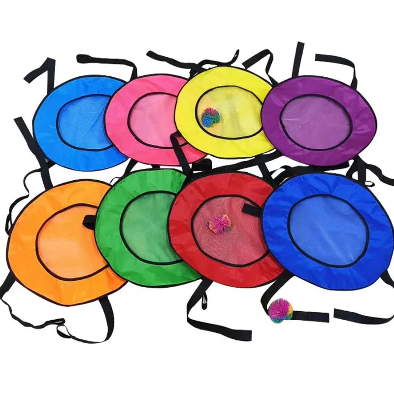 Children Outdoor Fun Sports Games Toss And Catch Ball Set Two Player Interactive Sensory Integration Toys Juegos Exterior GlowCart