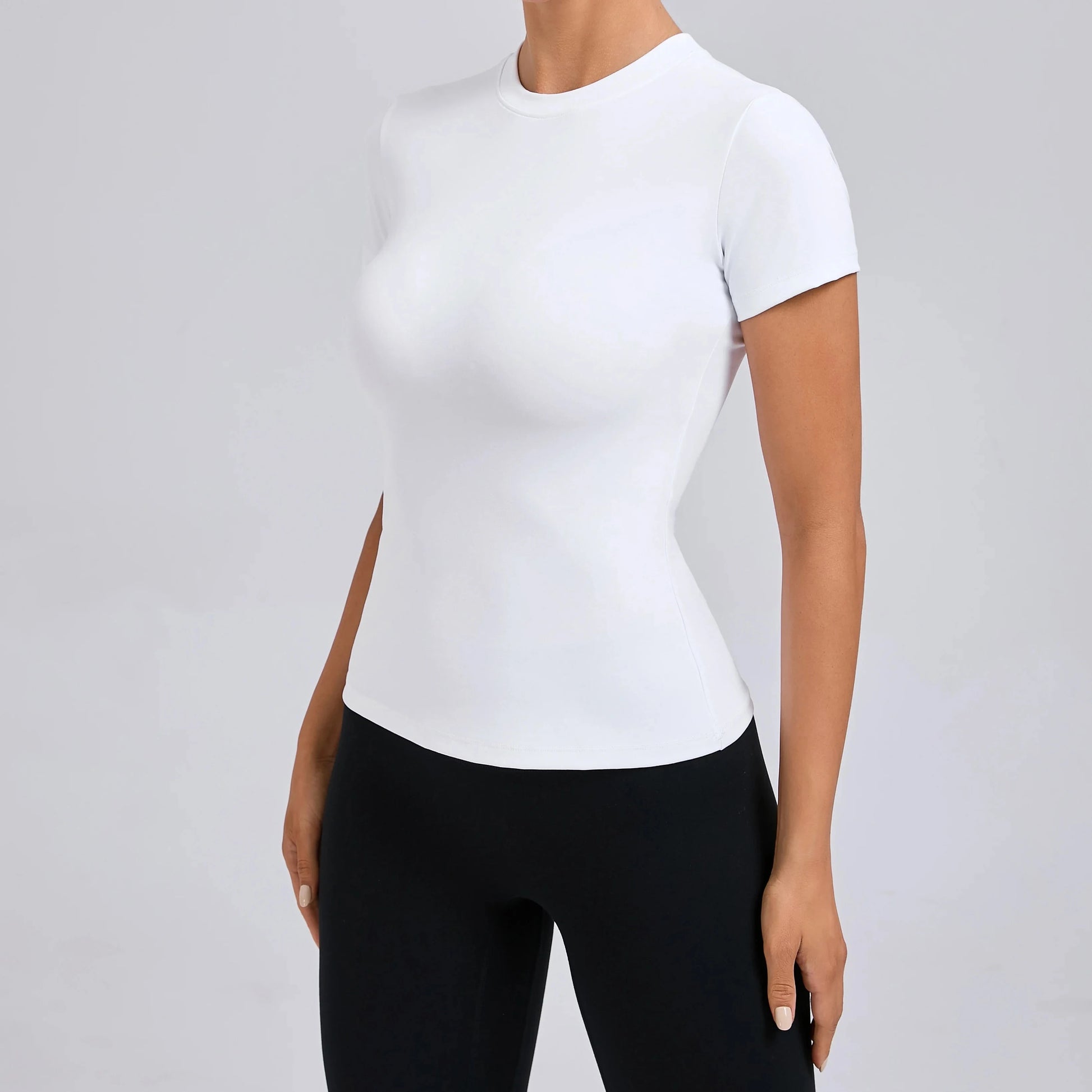 Women Top Yoga Shirts Quick Dry Running Tops Tights Push Up Workout Gym Clothes Short Sleeve Fitness Sports T-Shirts GlowCart