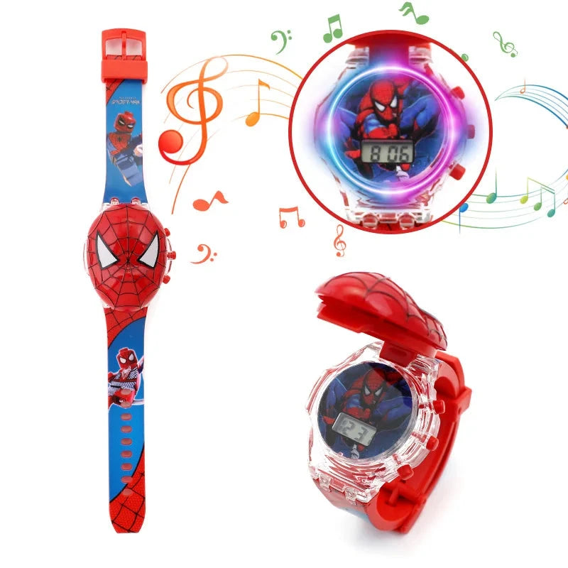 Luminous Cartoon Children's Watches Boys Colorful Flash GlowCart