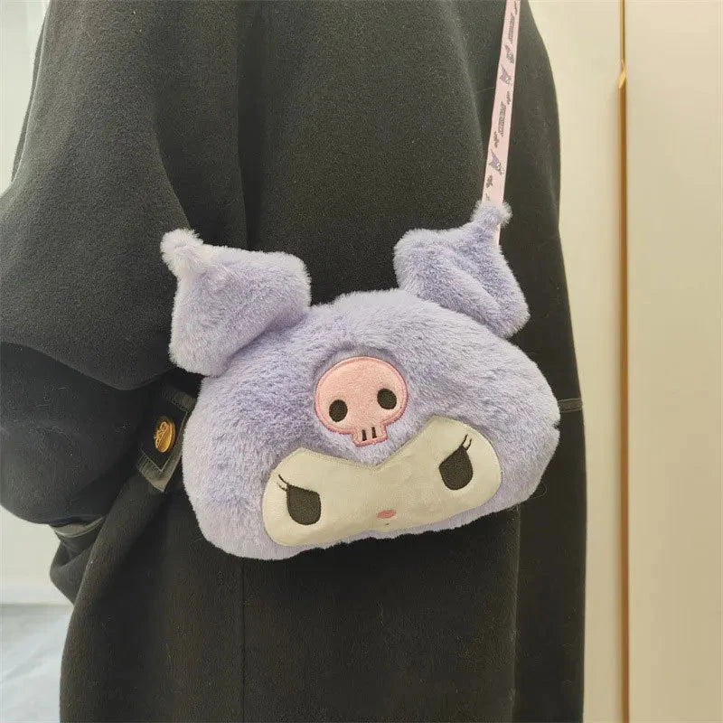 Sanrio Plush Cinnamoroll Melody Kuromi Women Tote Handbags GlowCart