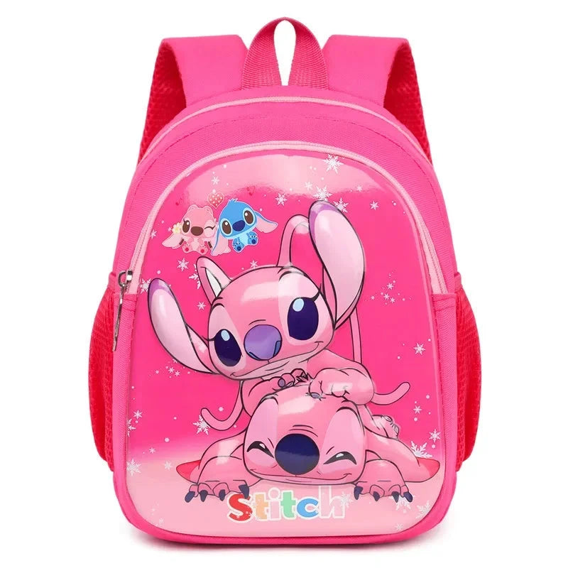 Stitch New Kindergarten Boys and Girls Backpack Daypack Kids Bags Kawaii Female Large Schoolbag Backpack GlowCart