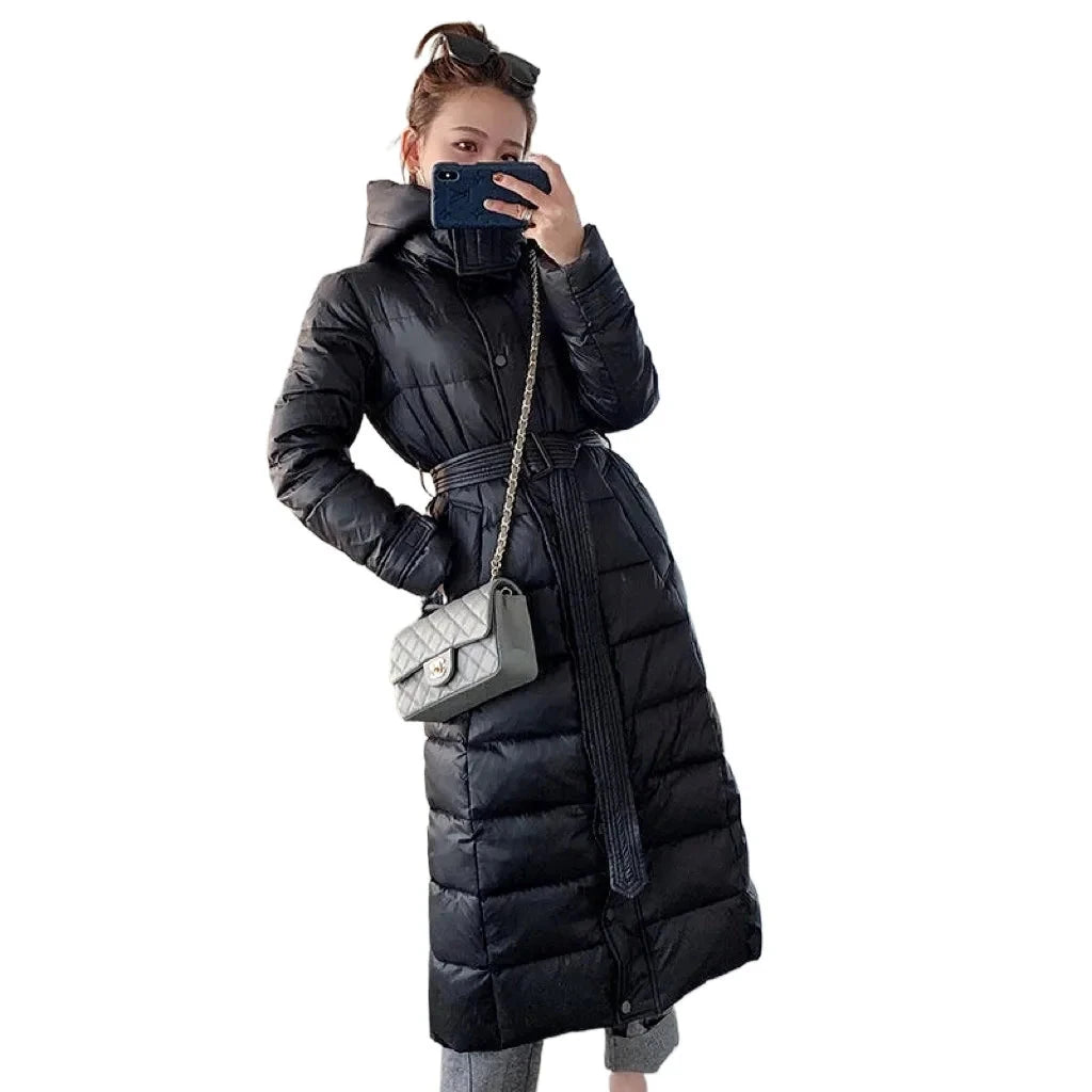 Black duck down Hooded Coats Winter 2025 New Fashion Women's GlowCart