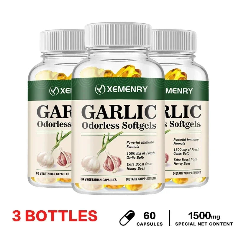Odorless Garlic Capsules - Balance Cholesterol Levels, GlowCart