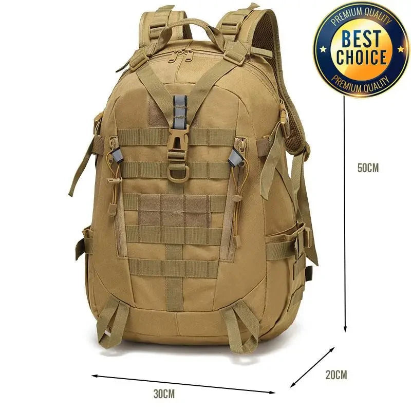 40L Tactical Reflective Backpack Outdoor Molle Camouflage GlowCart