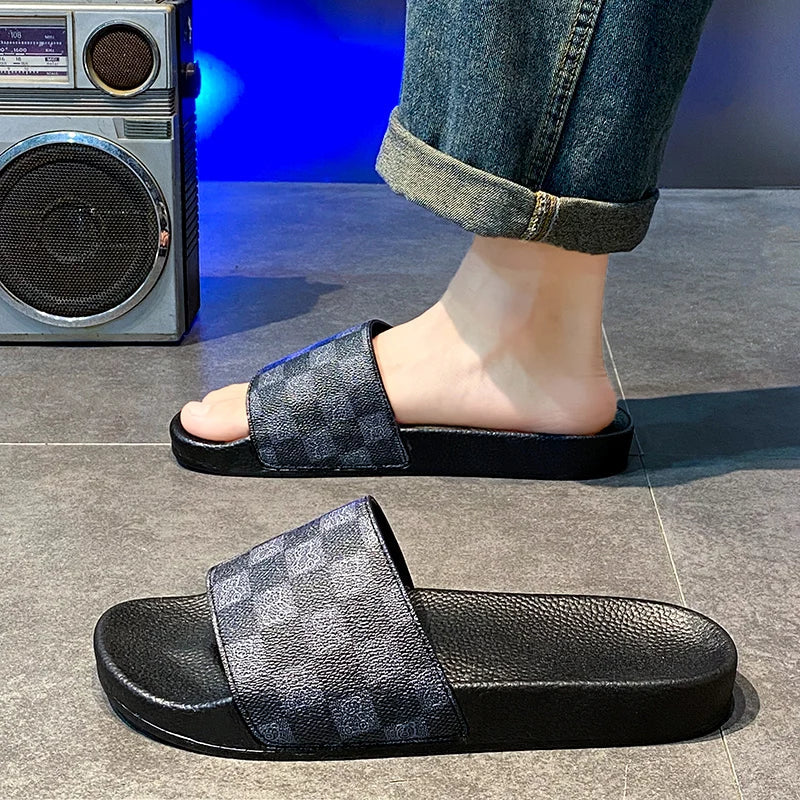 Men's Slippers Summer 2025 New Outer Wear Home Flip Flops Men's Non-Slip Beach Sandals GlowCart