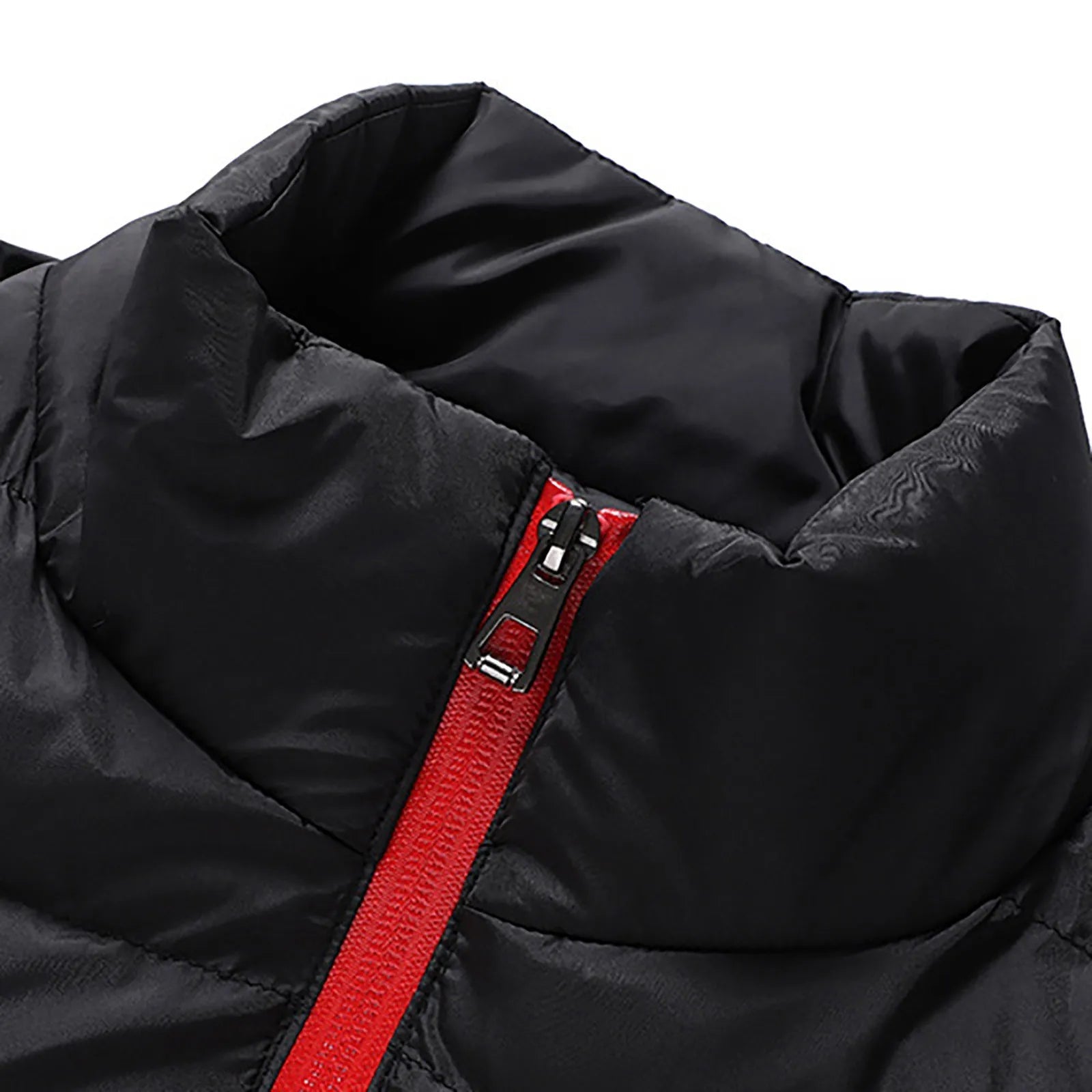 New Thickened Color Cotton Coats For Men Autumn And Winter Padding Jacket Stand Collar Zippered Cardigan Temperament Coat GlowCart