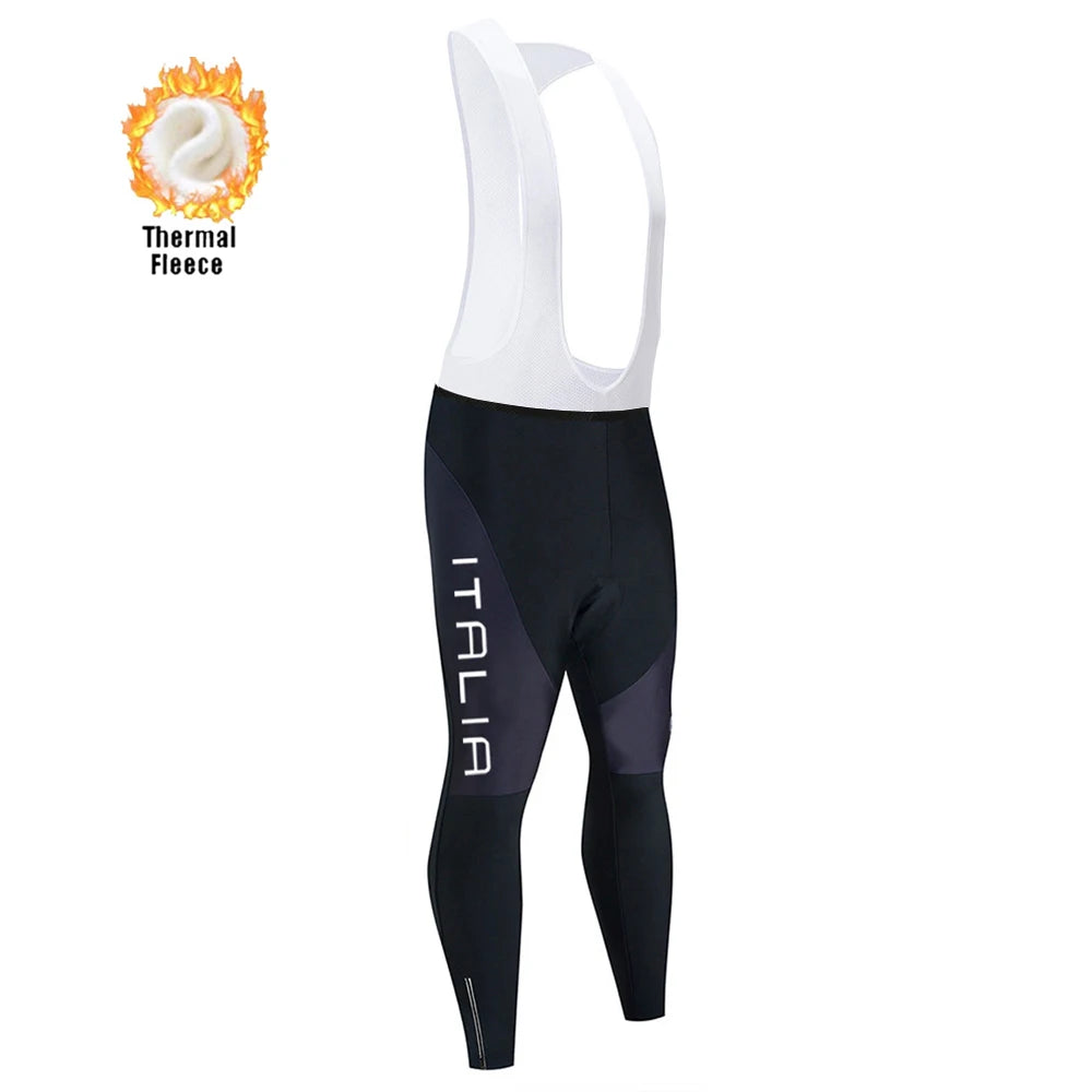 2026 New Winter Thermal Fleece Cycling Jersey Set Long Sleeve MTB Racing Bike Jersey Suit For Men Bib Pants Set Cycling Clothing GlowCart