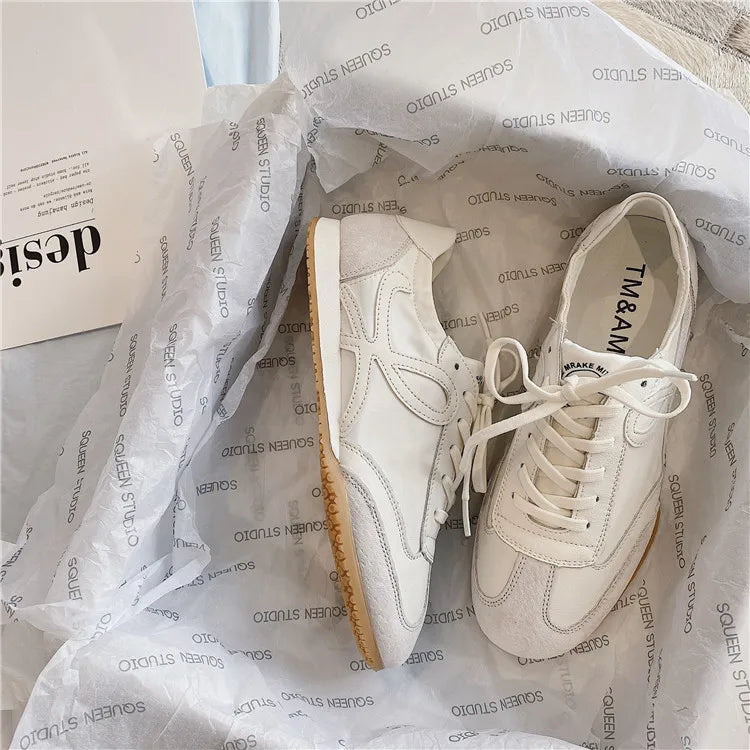 Women's Sneakers White Platform Woman Flats Sports Shoes Female Lightweight Vulcanized Shoes Ladies Casual Comfortable Trainers GlowCart