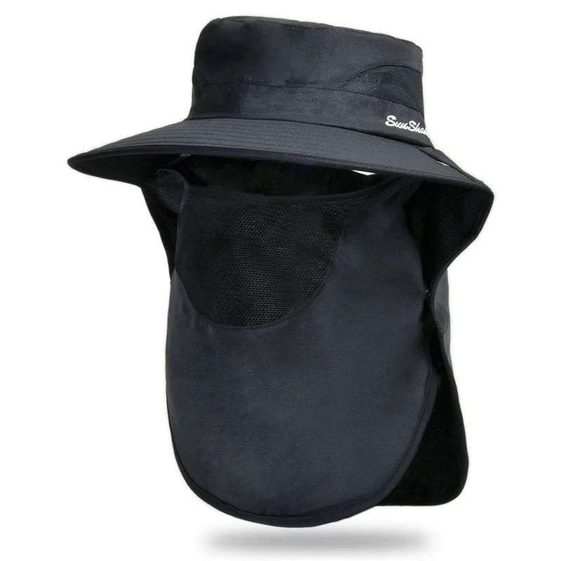 Summer Women's Outdoor Sun Hat Ponytail Hole Mesh Breathable GlowCart