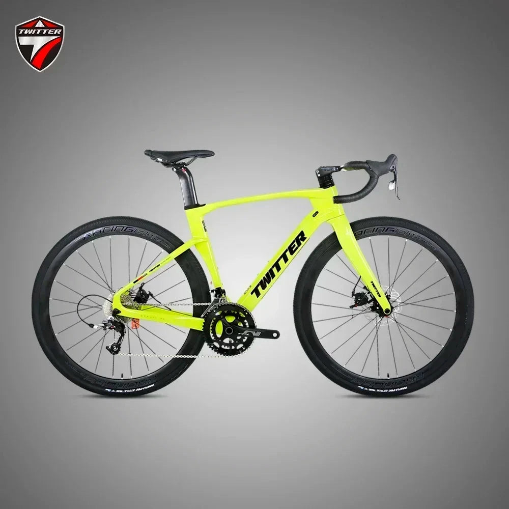 2025TWITTER GRAVEL V3 GEX-13Speed Electronically Shifting T900 Carbon Fiber Road Bike Hydraulic Disc Brakes велосипеды bicicleta GlowCart